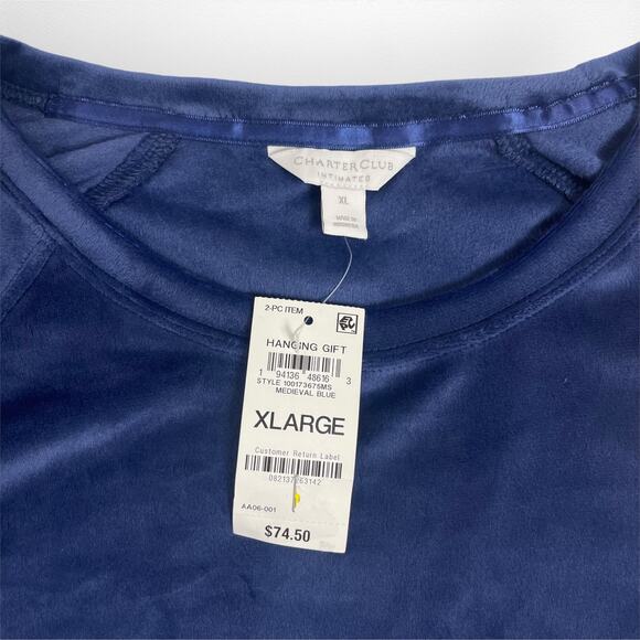 Charter Club Intimates Sweater Pajama Top Womens Size XL NWT - Picture 3 of 7